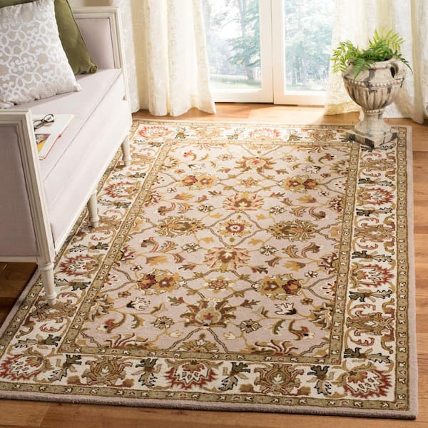 Heritage Ivory/Light Gold 8 ft. x 11 ft. Border Area Rug