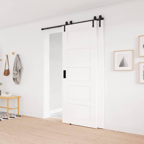 Winsoon 11 Ft 132 In Single Track Bypass Barn Door Hardware Double Doors Kit Heavy Duty Sliding 1 Antique Roller Gcm5001 Winsoon 11 Ft 132 In Single Track, Bypass Sliding Door Kit