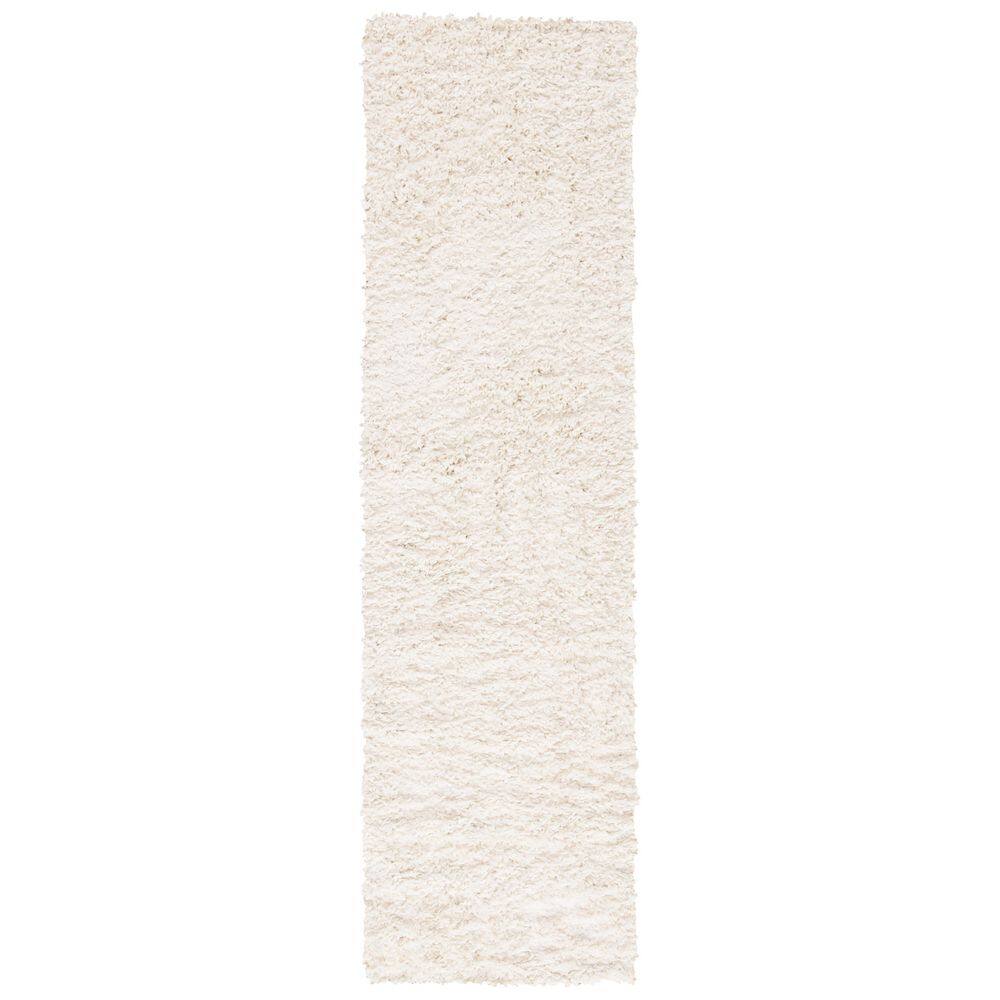 August Shag Ivory 2 ft. x 11 ft. Solid Runner Rug price history on PriceWatchPro