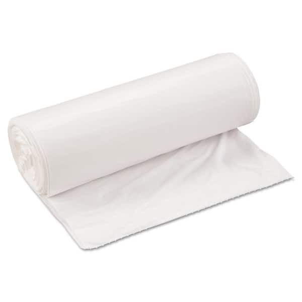 Inteplast Group 33 in. x 39 in. 33 Gal. 0.8 mil White Low-Density Commercial Trash Can Liners (25-Bags/Roll, 6-Rolls/Carton)