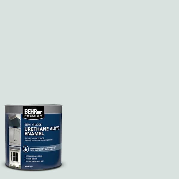 BEHR PREMIUM 1 qt. #730E-2 Sparkling Spring Semi-Gloss Enamel Urethane Alkyd Interior/Exterior Paint