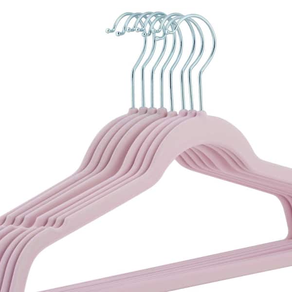 Laura Ashley Kids 25 Pack Velvet Hangers in Pink LA-93227-PINK - The Home  Depot