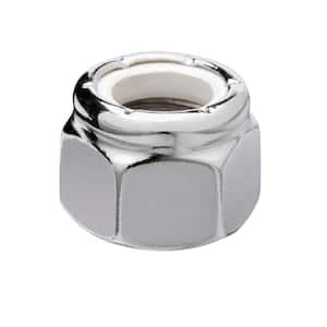 3/8 in.-16 Chrome Nylon Lock Nut (3-Pack)