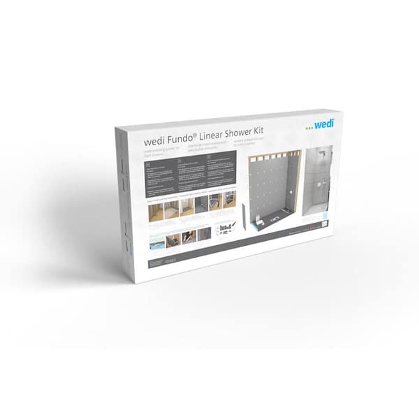 wedi Fundo Linear 32 in. W x 72 in. L Shower Kit with PVC Flange