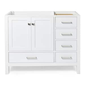 Cambridge 42 in. W x 21.5 in. D x 34.5 in. H Freestanding Bath Vanity Cabinet Only in White