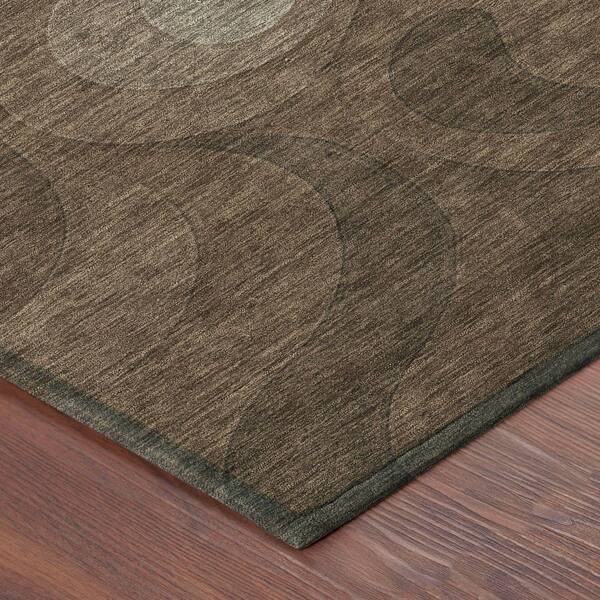 Chantille Machine Washable Indoor/Outdoor Abstract ACN2468 Chocolate 2 ft. x 3 ft. Accent Rug