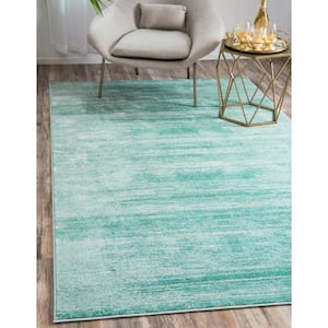 Uptown Collection Madison Avenue Turquoise 4' 0 x 6' 0 Area Rug