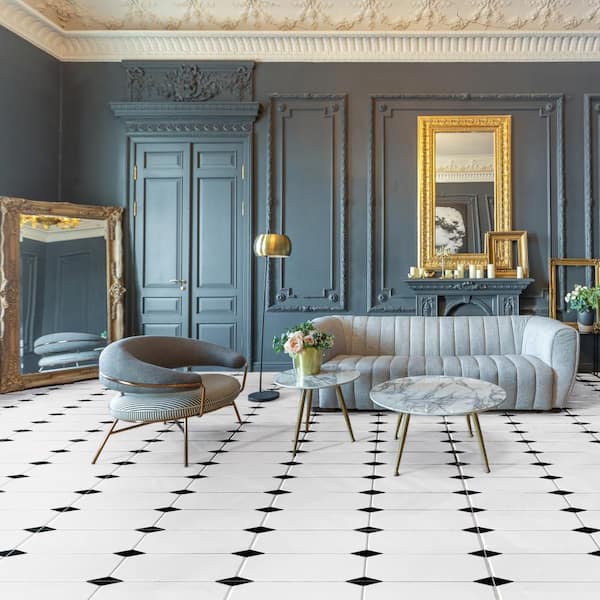 Betera Classique Blanco 23 in. x 23 in. Porcelain Floor and Wall Tile (10.76 sq. ft./Case)