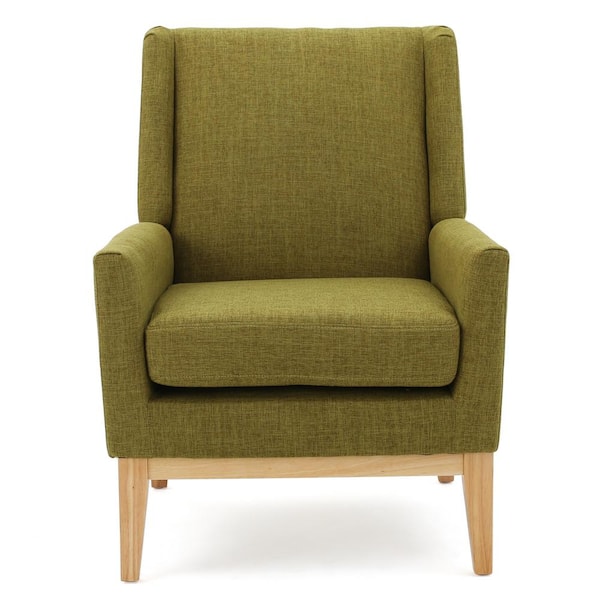 Noble House Aurla Green Fabric Accent Club Chair