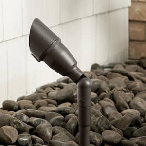 6 in. Textured Architectural Bronze Outdoor Landscape Fixture Mounting Stem (1-Pack)