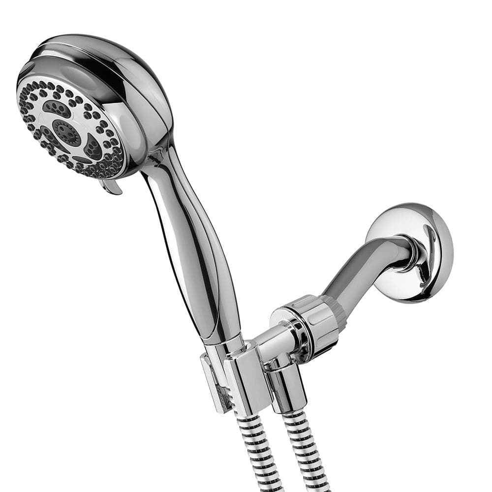 UPC 073950288163 product image for 6-Spray 3.3 in. Single Wall Mount Handheld Shower Head in Chrome | upcitemdb.com