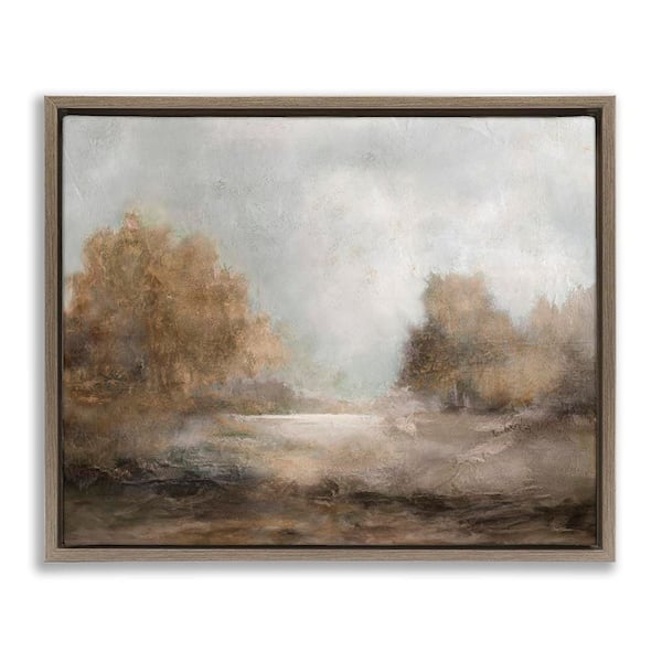 Rural Scenic Atmosphere by Carol Robinson Brown Floater Frame Nature Graphic Art Print 17 in. x 21 in.
