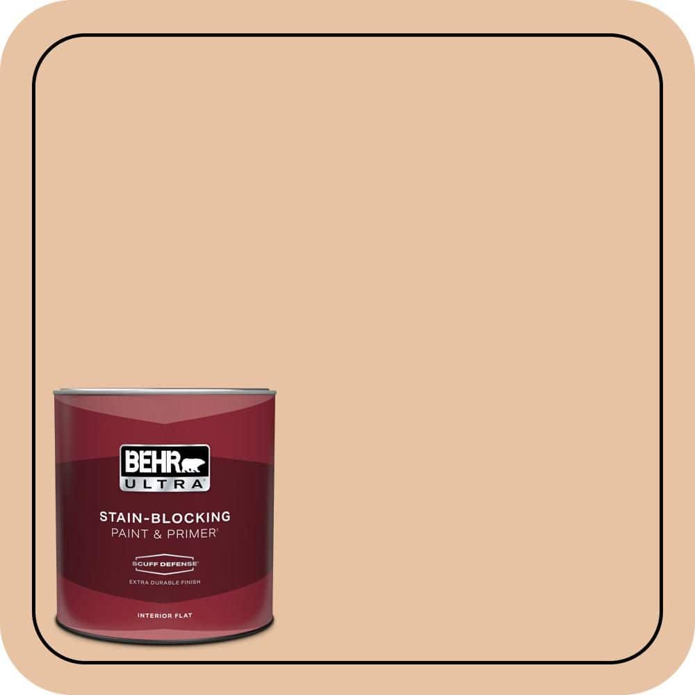 1 qt. #260E-3 Pueblo Sand Extra Durable Flat Interior Paint & Primer price history on PriceWatchPro
