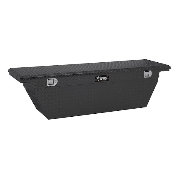 73.00 in Matte Black Aluminum Low Profile Crossbed Truck Tool Box