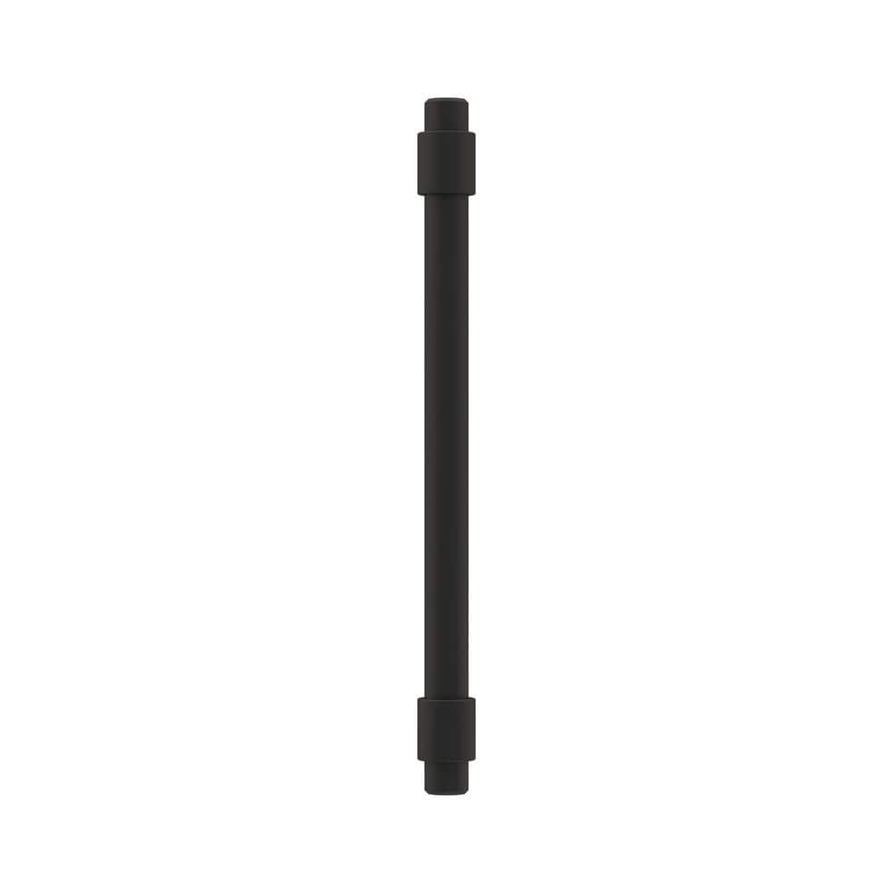 Matte Black Modern 5-1/16" Cabinet Drawer Pull with Mounting Hardware