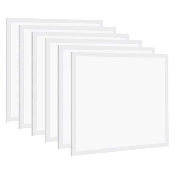 2 ft. x 2 ft. 5800 Lumens Integrated LED Flat Panel Light, 5000K Daylight (12-Pack)