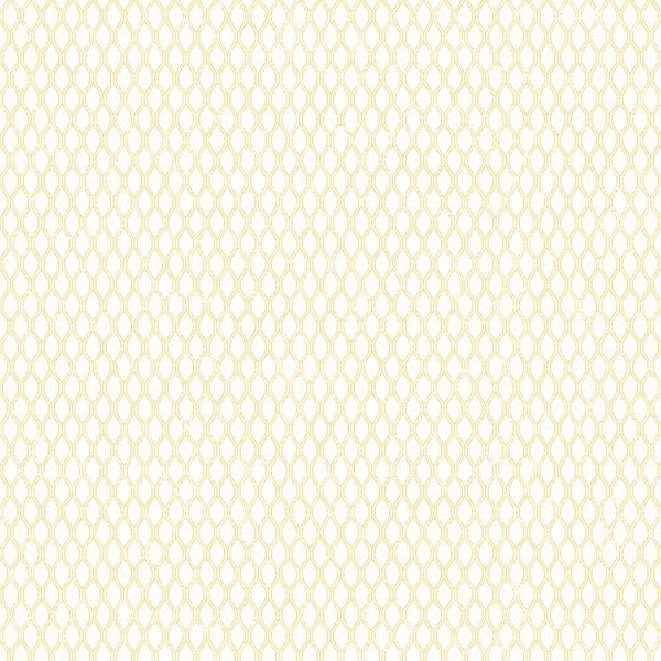 Unbranded Geometric Diamond Grid Yellow Matte Finish Non-Woven Non-Pasted Wallpaper Roll