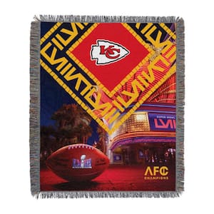 NFL Chiefs SB58 Arrival Participant Multi-Colored Woven Tapestry -Tapestries and Dreamcatchers