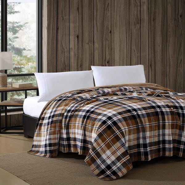 Eddie Bauer Buffalo Canyon Plaid w/ Ultra Soft Sherpa outlet KING Size Comforter