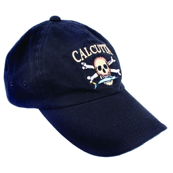 Calcutta Adjustable Strap Low Profile Baseball Cap in Black with Fade-Resistant Logo