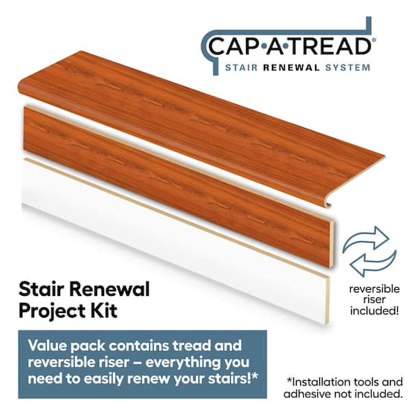Cap A Tread Paradise Jatoba 47 in. L x 12.15 in. W x 1.69 in