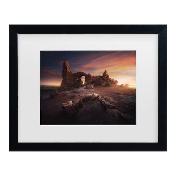 Trademark Fine Art Juan Pablo De Roots of Arches Matted Framed Photography Wall Art 13 in. x 16 in.