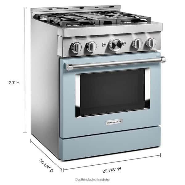 KitchenAid 30 in. 4.1 cu. ft. Smart Commercial-Style Gas Range