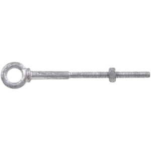 1/4-20 x 4 in. Forged Steel Hot-Dipped Galvanized Eye Bolt with Hex Nut in Shoulder Pattern (5-Pack)