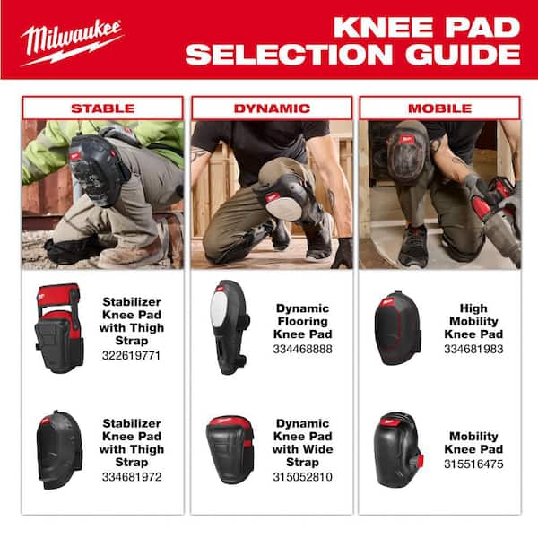Milwaukee Stabilizer Knee Pads 48-73-6051 - The Home Depot