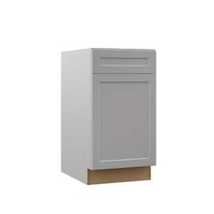 Designer Series Melvern Assembled 18x34.5x23.75 in. Base Kitchen Cabinet in Heron Gray