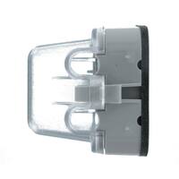 Decora/GFCI 1-Gang Extra Heavy Duty Raintight While-In-Use Device Mount Vertical Cover with Lid, Clear