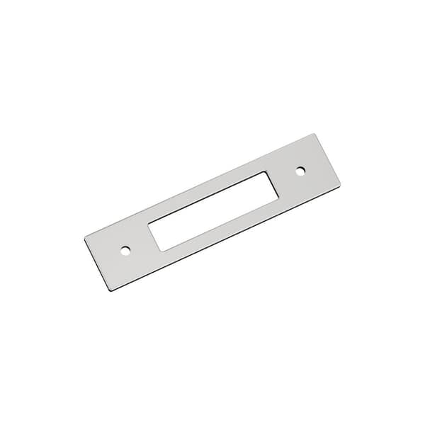 Amerock Medora 3-3/4 in. Center-to-Center Rectangle Polished Chrome Pull Cabinet Backplate