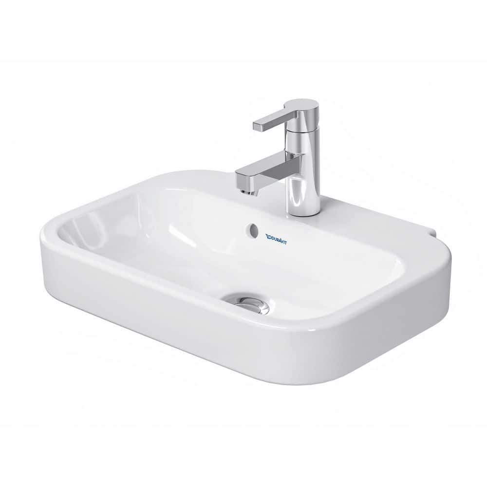 Duravit Happy D.2 19.63 in. Rectangular Bathroom Sink in White