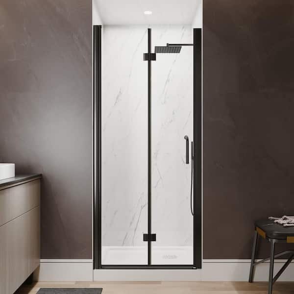 Xspracer Victoria 32 to 34 in. W x 72 in. H Bi-Fold Frameless