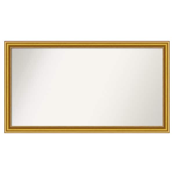 Amanti Art Townhouse Gold 49.75 in. x 27.75 in. Custom Non-Beveled Wood Framed Batthroom Vanity Wall Mirror