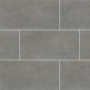 Gridscale Graphite 12 in. x 24 in. Matte Ceramic Floor and Wall Tile (640 sq. ft./Pallet)