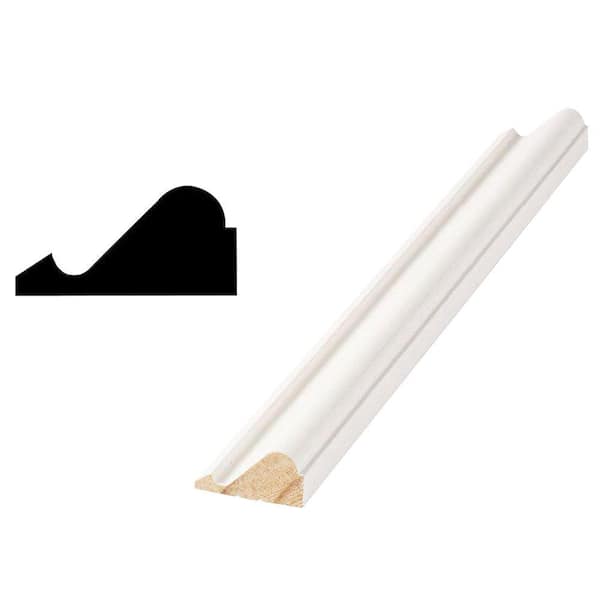 163 11/16 in. x 1-3/8 in. x 96 in. Primed Finger Jointed Base Cap Moulding (1-Piece − 8 Total Linear Feet)