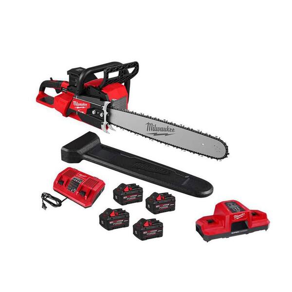 Milwaukee M18 FUEL 18V Brushless Cordless 20 in. Dual Battery Chainsaw ...