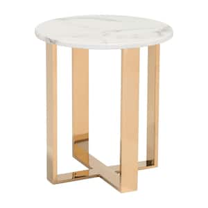 Atlas Stone and Gold End Table