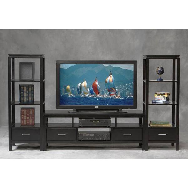 Linon Home Decor Sutton Black Audio Tower
