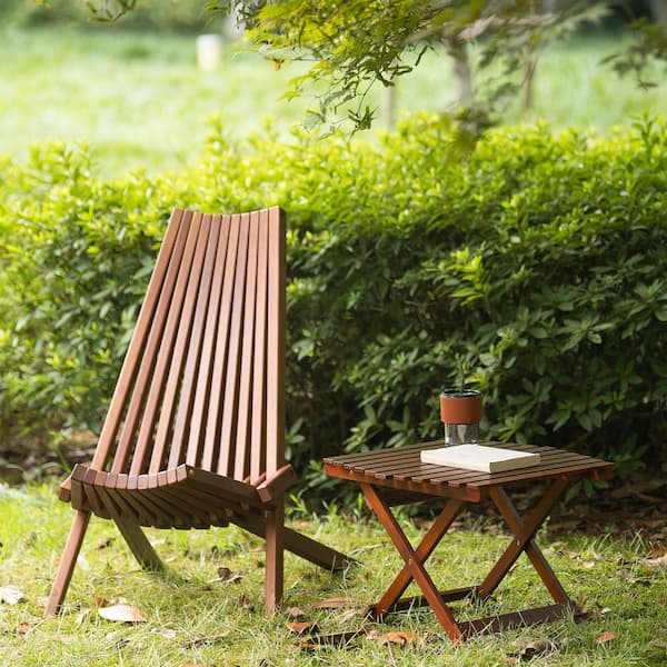 Natural Wood Folding Lawn Chair Tf-OD34 - The Home Depot