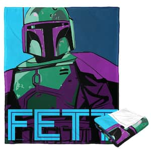 Star Wars Pop Art Boba Fett Silk Touch Multi-Colored Throw Blanket