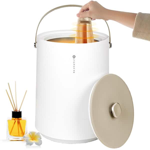 Electric Plug-In Towel Warmer Bucket in White, 18L Capacity, with Timer, Towel Warmer for Bathroom, Single Towel Holder