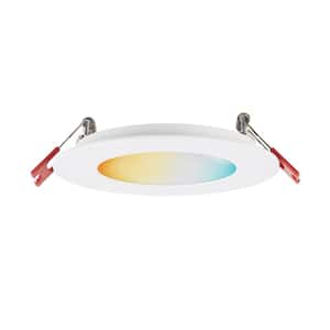 4 in. Tunable New Construction and Remodel ENERGY STAR White Recessed Integrated LED Lighting Kit + DuoBright Technology