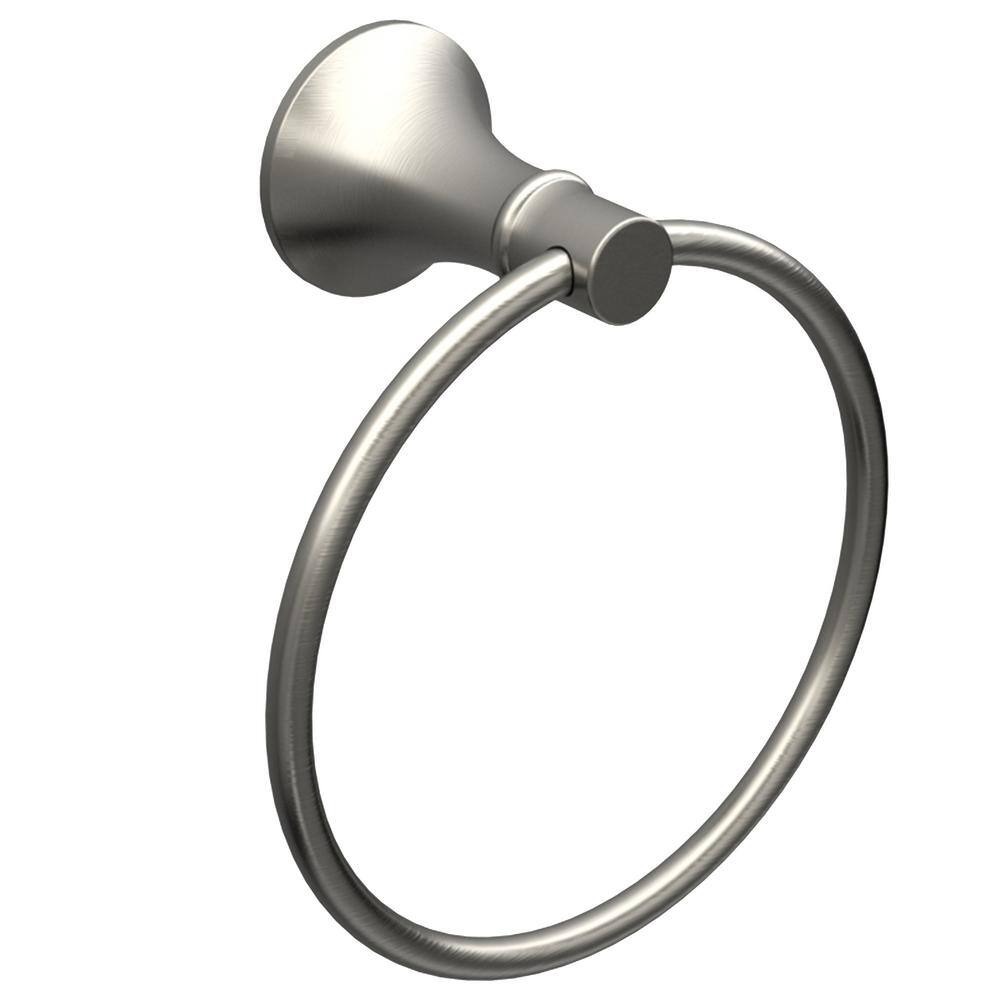 Glacier Bay Sadira Towel Ring in Brushed Nickel BTH086280BN The