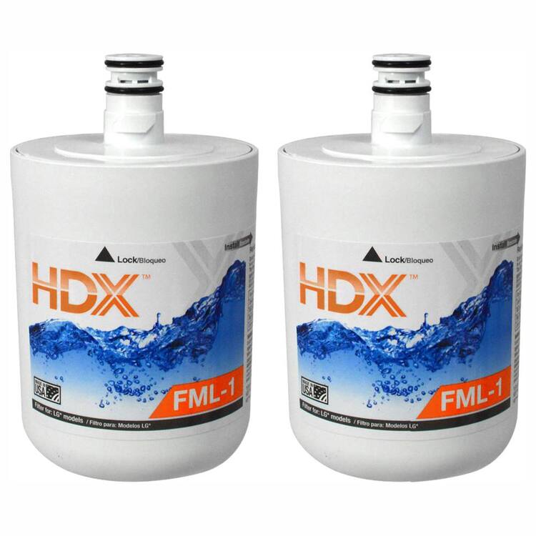 HDX FML1 Premium Refrigerator Water Filter Replacement Fits LG LT500P