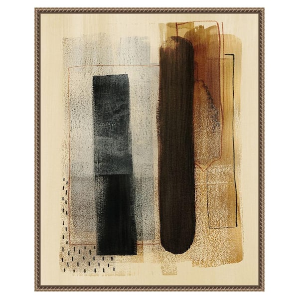 Amanti Art Burnt Toast I by Grace Popp 23 in. W x 28 in. H. Canvas Wall Art Print Framed in Bronze