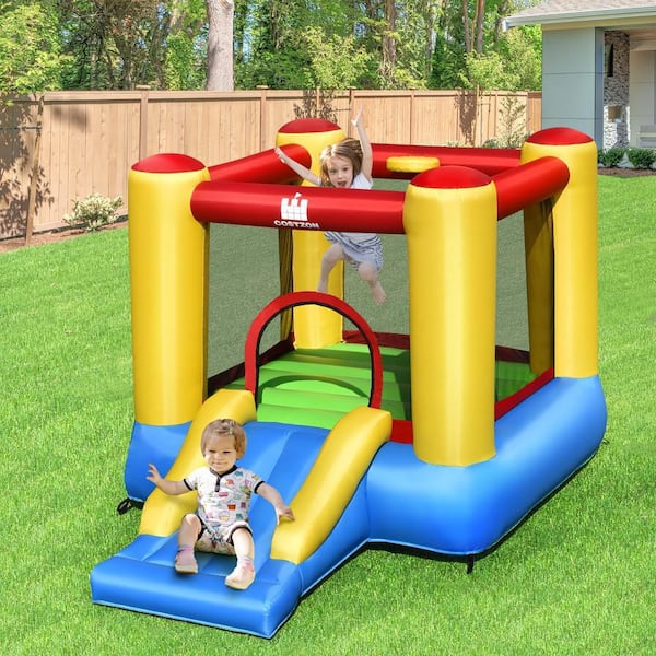 Inflatable Kids Bounce House Jumping Castle Slide with 480W Blower