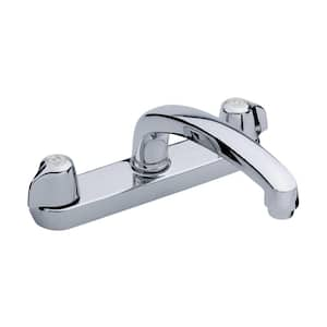 Gerber Classics 2-Handle Deck Mount Standard Kitchen Faucet in Chrome