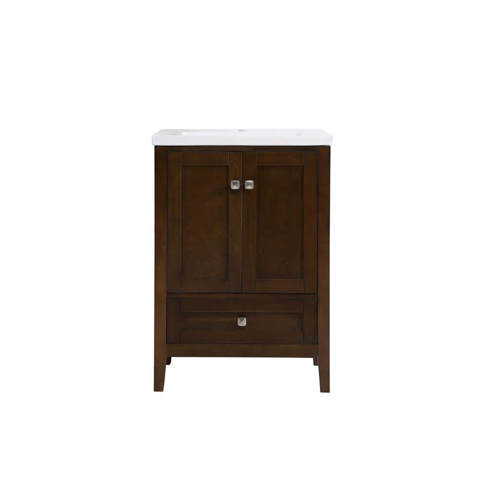 Simply Living 24 in. W x 18 in. D x 34 in. H Bath Vanity in Antique Coffee 
